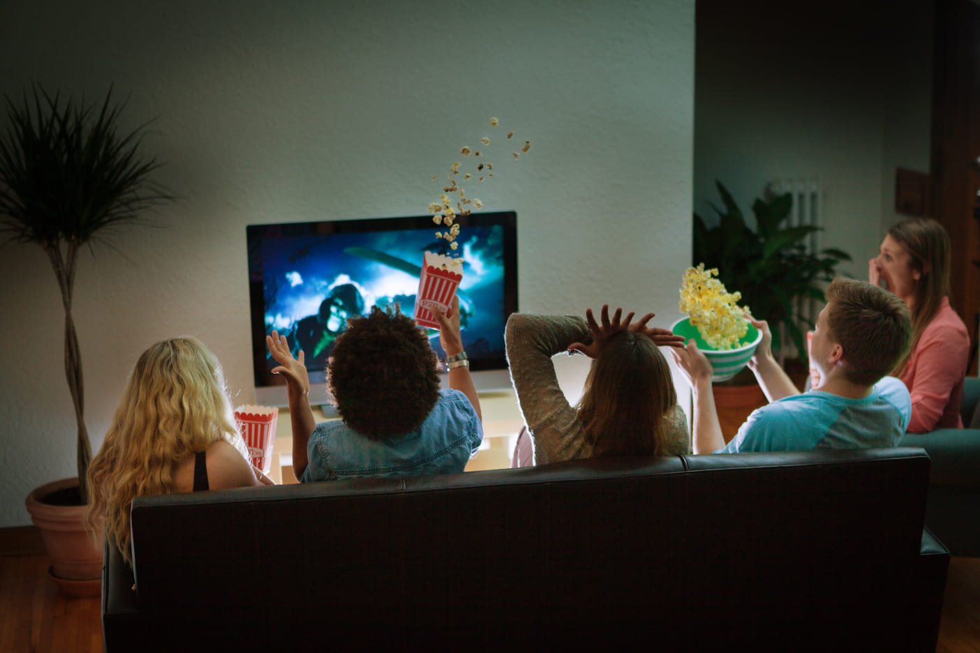 Watching a blockbuster with friends is more affordable thanks to saving on subscriptions via a service like Friendly Share.